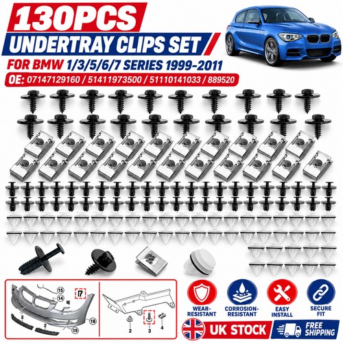 130x undertray clips screws - 130x,