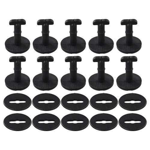 Pcs black plastic screw - 10,